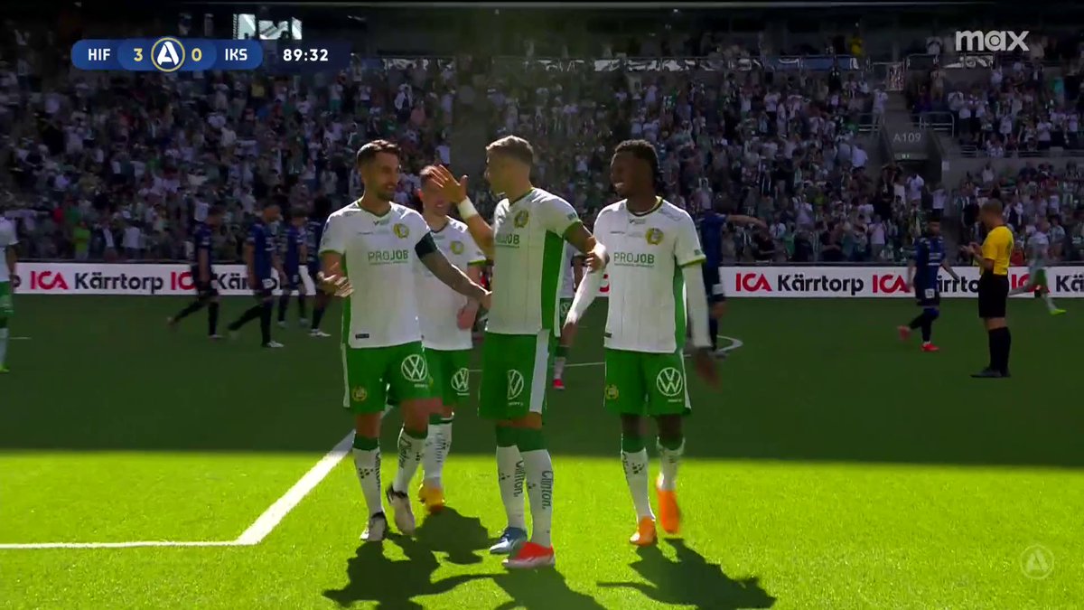 3-0 Hammarby! Viktor Djukanovic med frisparksmålet! 🎯 📲 Se matchen på Max och Kanal 5. Se all kommande sport på vår nya streaming-hemmaplan Max, där du ser allt från Allsvenskan.