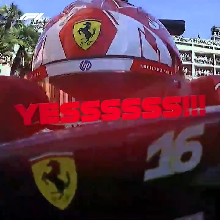 The win he always wanted ❤️ #F1 #MonacoGP Charles Leclerc