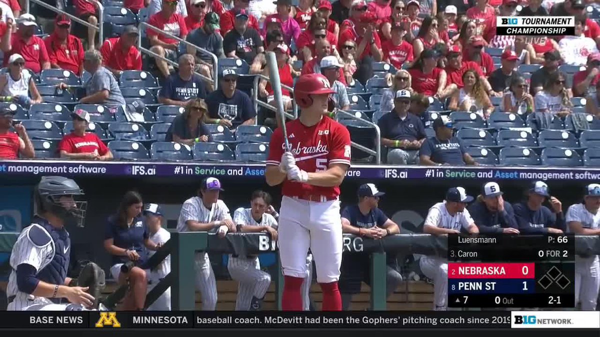 TIE BALLGAME. JC5 IS YOUR NEW B1G TOURNAMENT HOME RUN RECORD HOLDER.