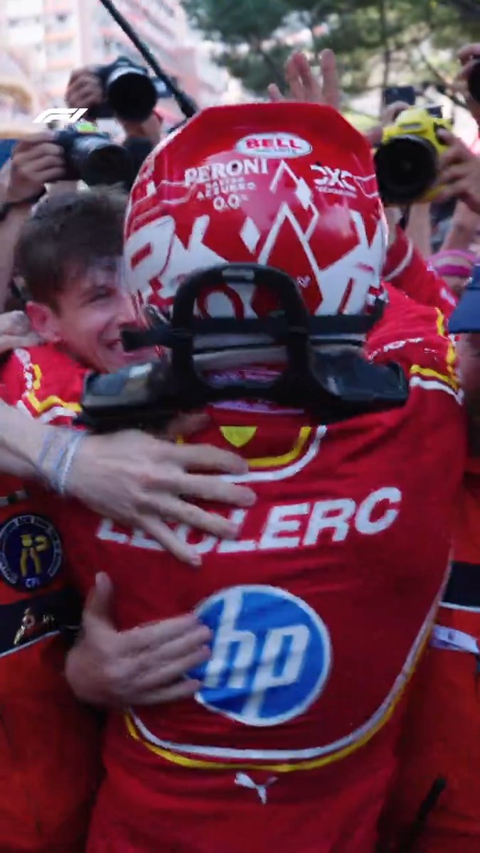 Let the celebrations begin 🥳 #F1 #MonacoGP Charles Leclerc