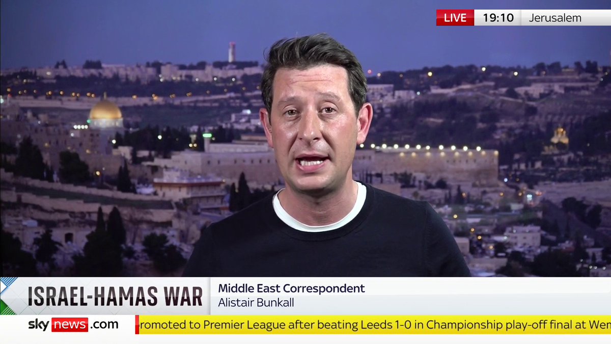 Hamas has launched rocket attacks from Gaza towards Tel Aviv for the first time in months Alistair Bunkall has the latest from Jerusalem. 📺 Sky 501, Virgin 602, Freeview 233 and YouTube