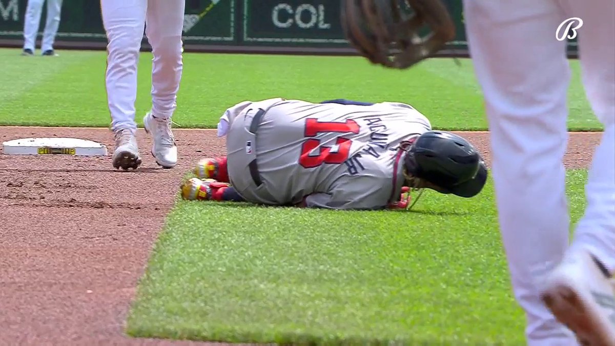 Ronald Acuña Jr. has left today’s game after a non-contact injury on the basepaths (via @BravesOnBally)