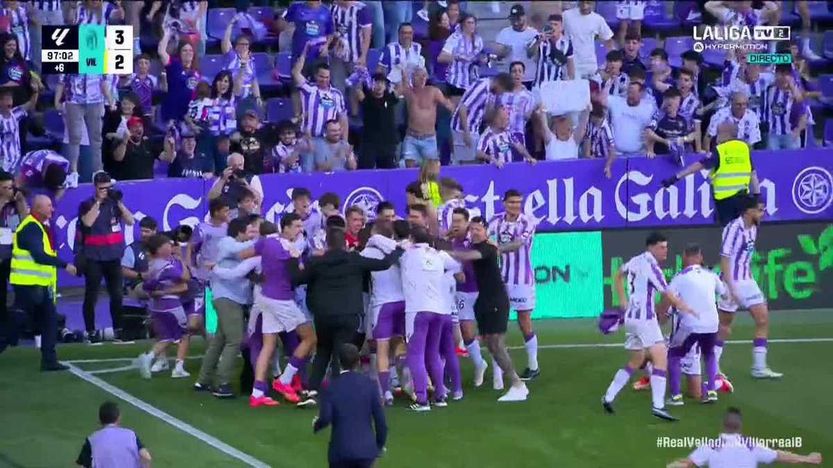 De soñar con Primera a vivir en Primera en 7 MINUTOS El penalti de Sylla devuelve al Real Valladolid C.F. a lo más alto 💜🤍 #LALIGAHYPERMOTION