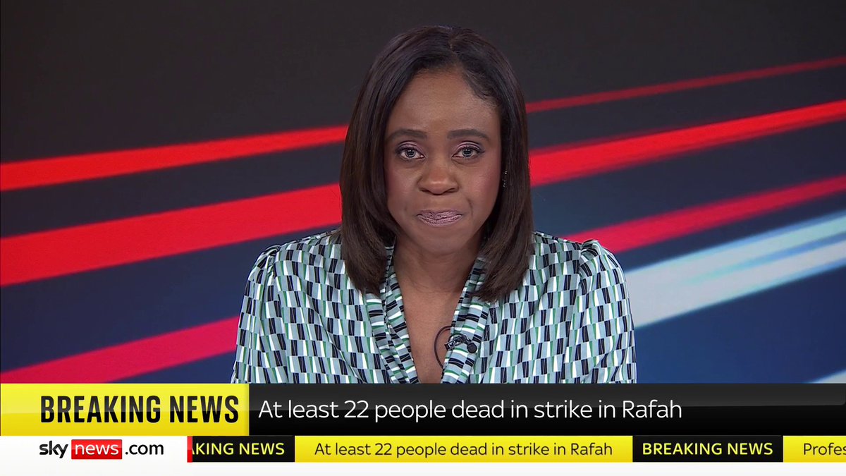 BREAKING: Israeli airstrikes on Rafah have reportedly killed 22 people after Hamas launched rocket attacks towards Tel Aviv for the first time in months. Full story: 📺 Sky 501, Virgin 602, Freeview 233 and YouTube