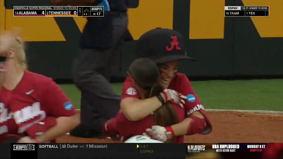 GRAND SLAM BAMA 💥 #RoadToWCWS x 🎥 ESPNU / Alabama Softball