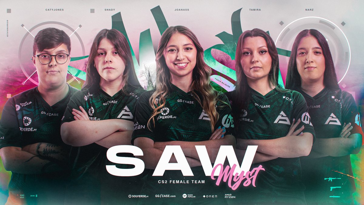 A primeira equipa feminina chegou aos SAW. Welcome, SAW MYST! 💜 #StayAWarrior