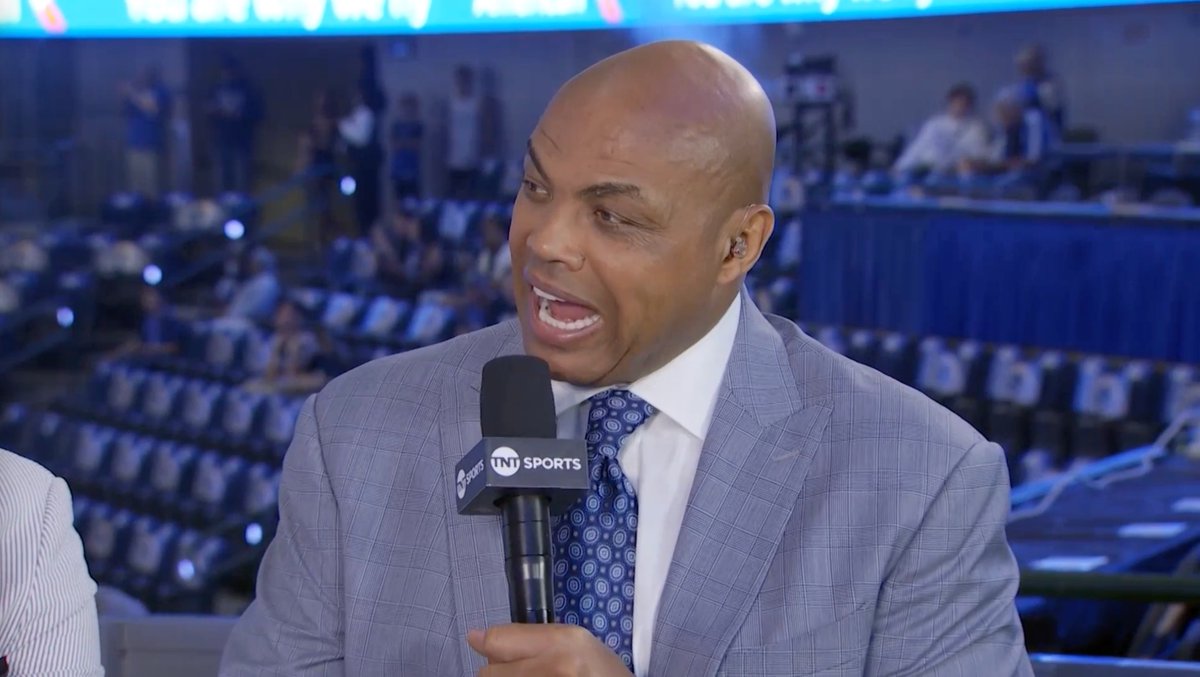 Charles Barkley: “I'm just gonna say what everybody is thinking. It’s hot as hell down here in Dallas... I walk every day to get peace and quiet by myself, but I aborted today.” Shaq: “You walked to get what? Pizza and quiet?!” 😂 (via NBA on TNT)