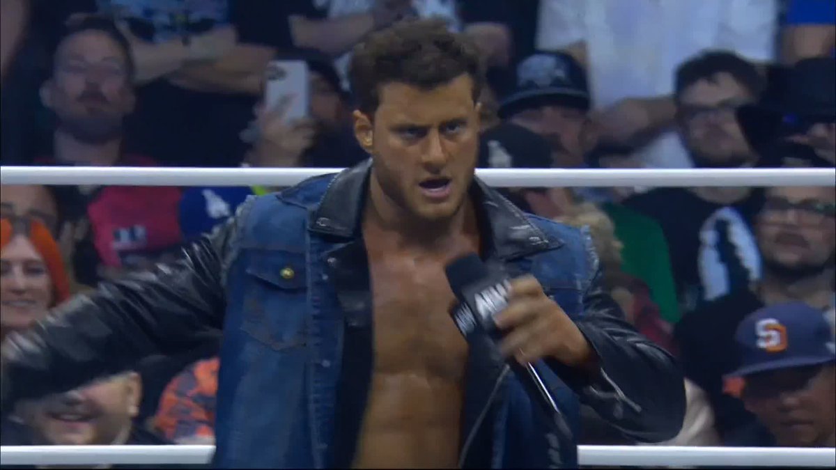 A returning MJF name drops Vince McMahon and isn’t going anywhere. “I don’t need a New Japan or a Vince McMahon to make MJF, because MJF made MJF.” #AEWDoN