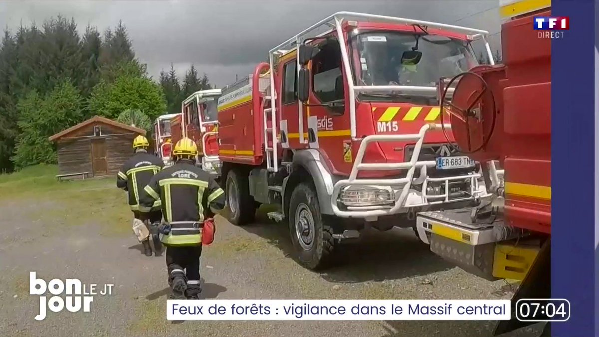 🚒 Feux de forêt : les pompiers se préparent dans le Massif central Le journal de Garance Pardigon est à retrouver dans #BonjourLaMatinaleTF1 avec Bruce Toussaint