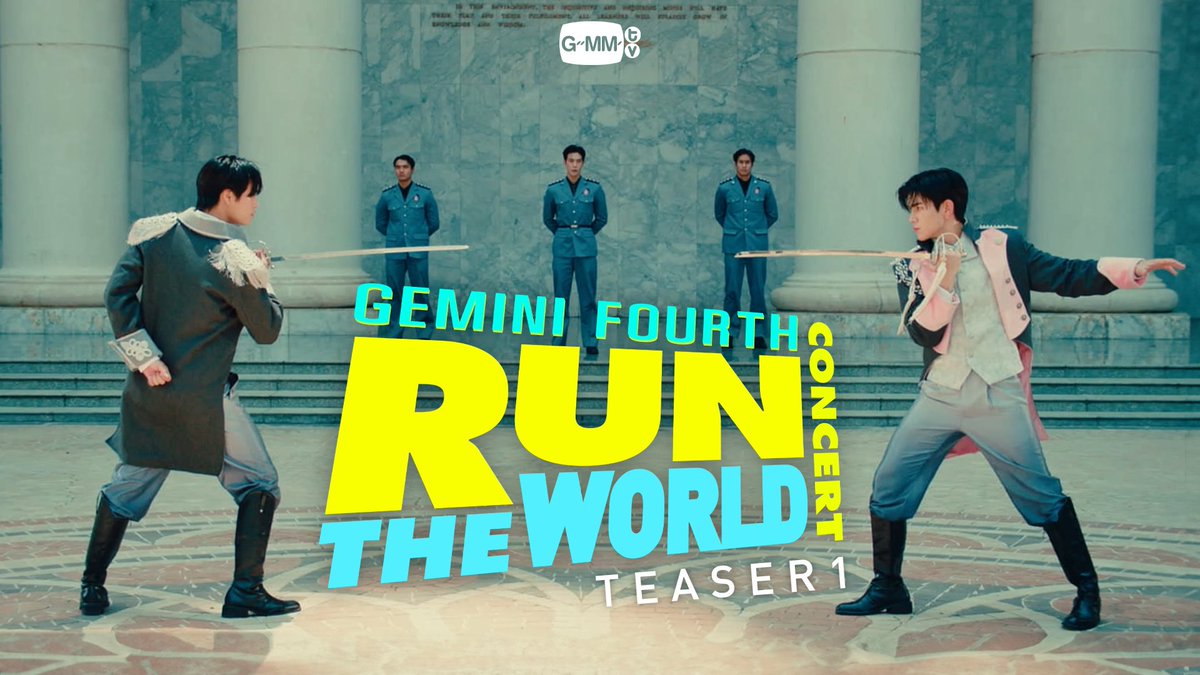 ‘GEMINI FOURTH RUN THE WORLD CONCERT’ [TEASER 1] 📍SAT, 31 AUGUST 2024 MORE INFO SOON #GFRunTheWorldConcert #GMMTV gemini_nt FOURTH