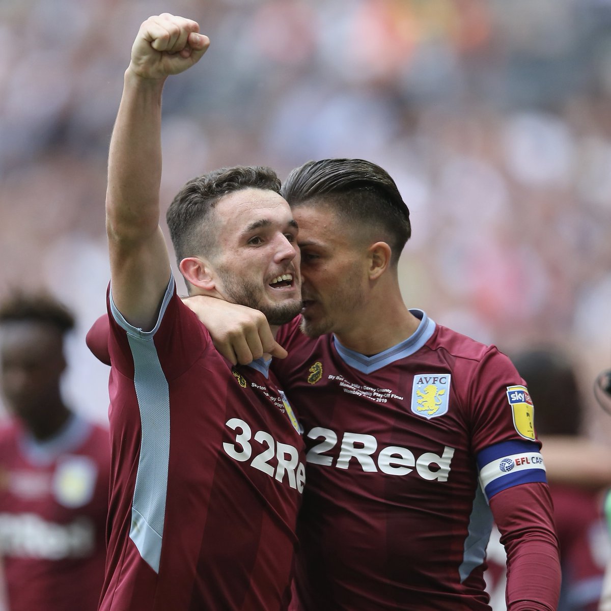 May 2019: @JMcGinn7 scores the decisive goal in the Championship play-off final. May 2024: @JMcGinn7 captains Aston Villa to the UEFA Champions League. 💜