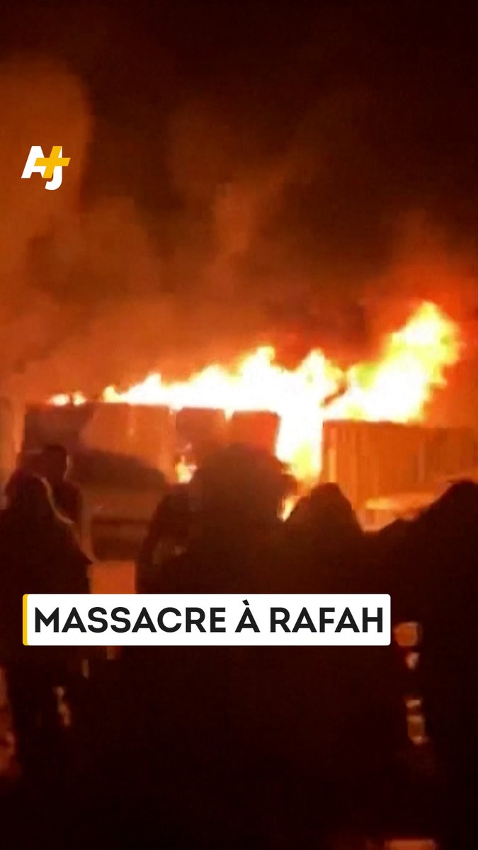 Les images ont été floutées tant elles sont insoutenables : Israël a commis un nouveau massacre dans la bande de Gaza. #Rafah