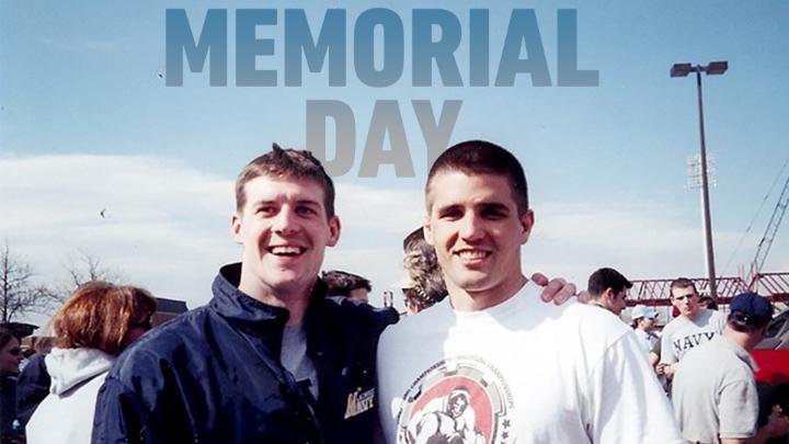 U.S. Marine Corps 1st Lt. Travis J. Manion and U.S. Navy SEAL Lt. Brendan A. Looney were roommates at the U.S. Naval Academy, where they graduated and commissioned in 2004.