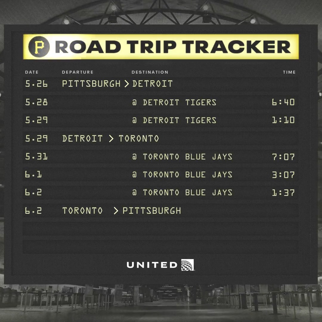 Headed north. Pittsburgh ➡️ Detroit ➡️ Toronto