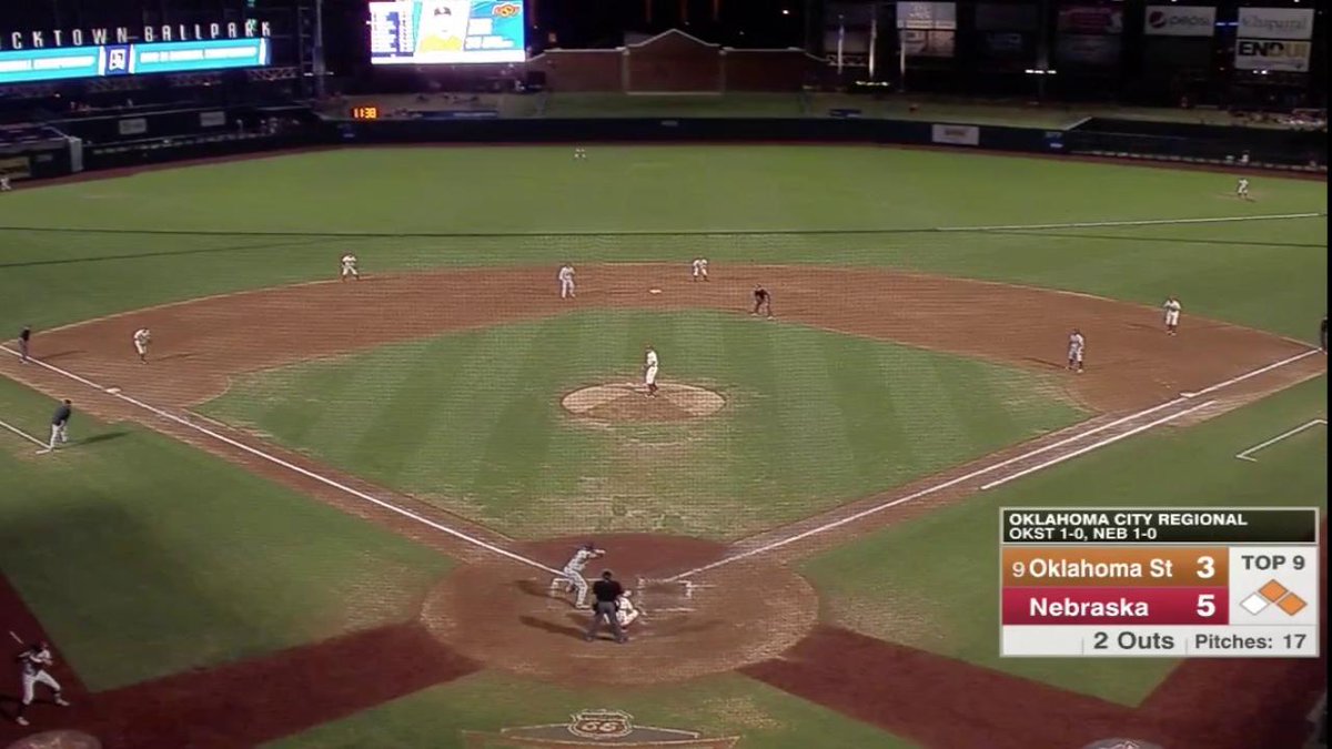 Oklahoma State and Nebraska in a Regional? Wonder how that’ll go.