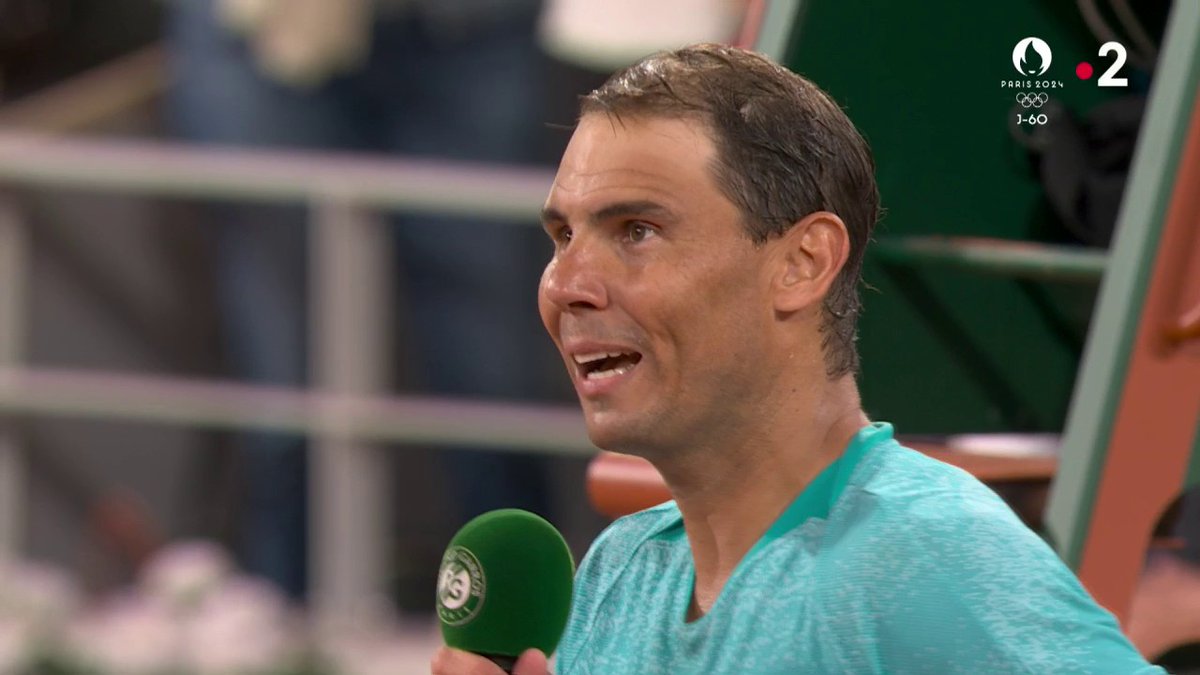 #RolandGarros | "C'est la dernière fois que je me retrouve ici devant vous. Enfin, je ne suis pas à 100% sûr. Si c'est la dernière fois, j'aurais profité du moment." La belle réaction de Nadal après sa défaite contre Zverev 🥺 📺 Suivez le direct :
