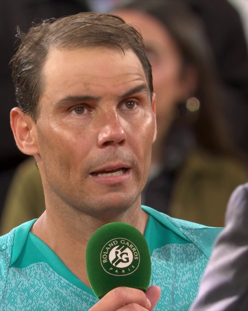 "I hope to see you again" Rafael Nadal gives a heartfelt speech after his loss to Alexander Zverev 🥹🎾 #RolandGarros