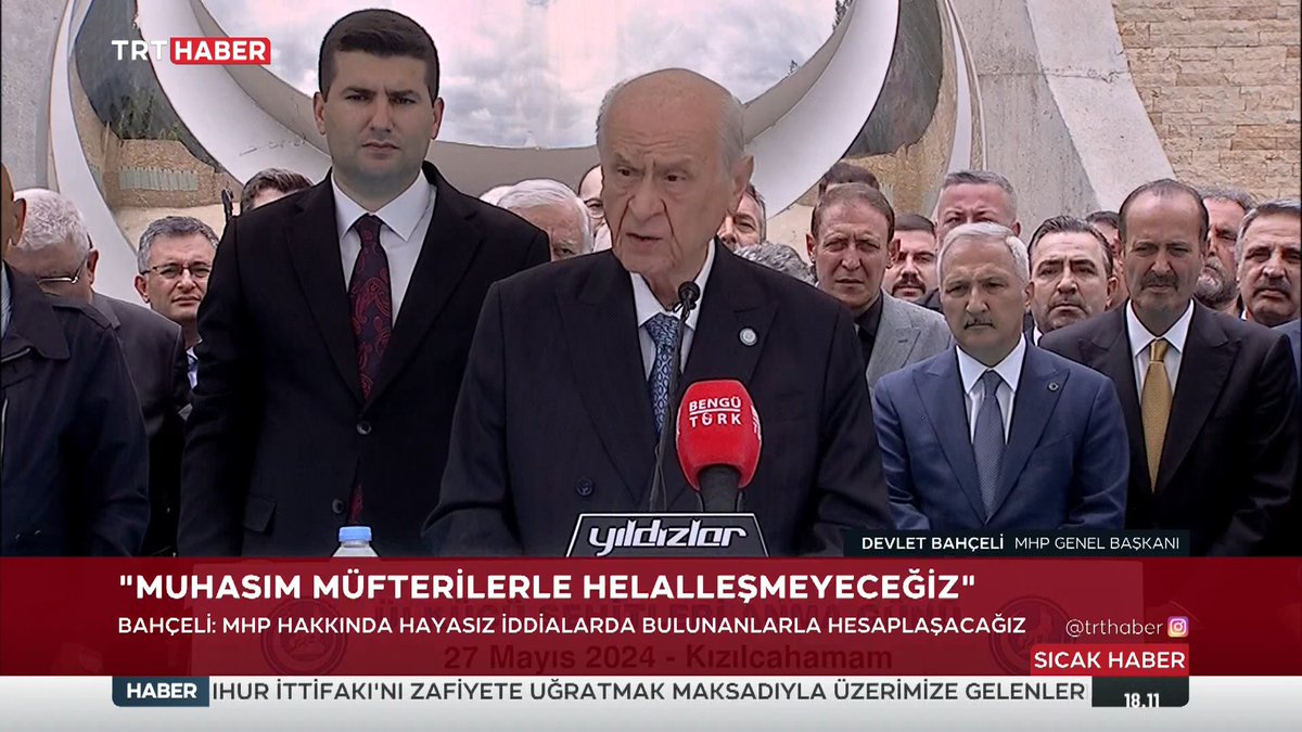 Hesaplaşacağız, sonuçta ise muhasım müfterilerle kesinlikle helalleşmeyeceğiz.