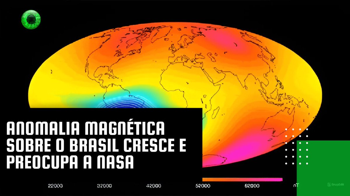 Anomalia magnética sobre o Brasil cresce e preocupa a NASA