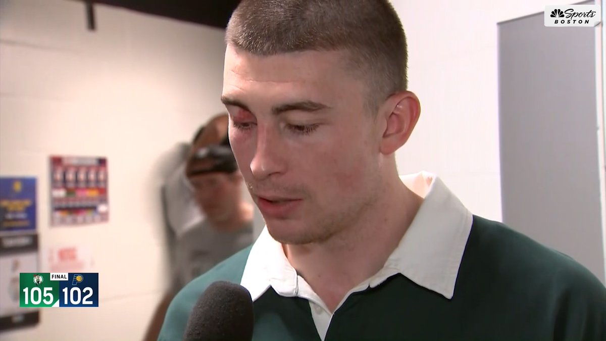 Exclusive Interview: Abby Chin caught up with a (bruised) Payton Pritchard after Game 4 🗣️