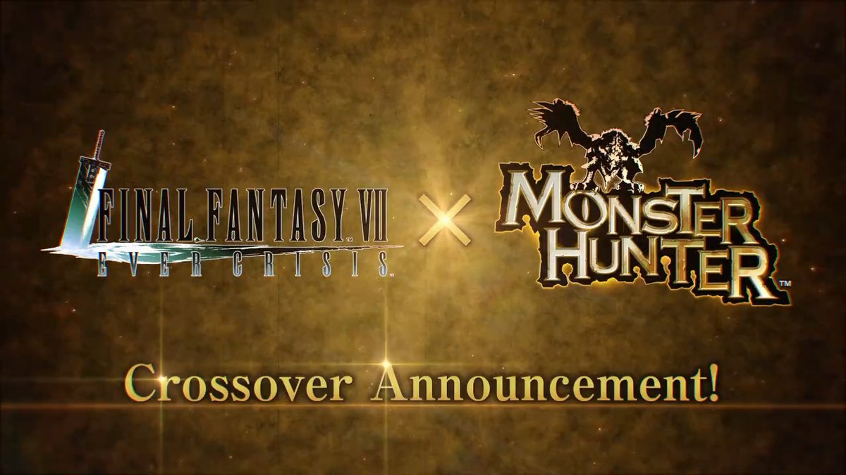 Crossover Event Annoucement May 30 7:00 PM PDT- #FF7EC x #MonsterHunter Crossover Event Coming Soon! Check out this video introducing the contents of the crossover with Monster Hunter, which starts May 30!