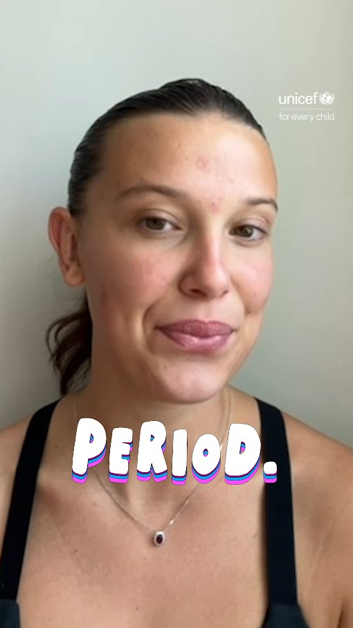 This Menstrual Hygiene Day, join UNICEF Goodwill Ambassador Millie Bobby Brown in smashing taboos around menstruation. Period. #MHDay2024 #PeriodFriendlyWorld