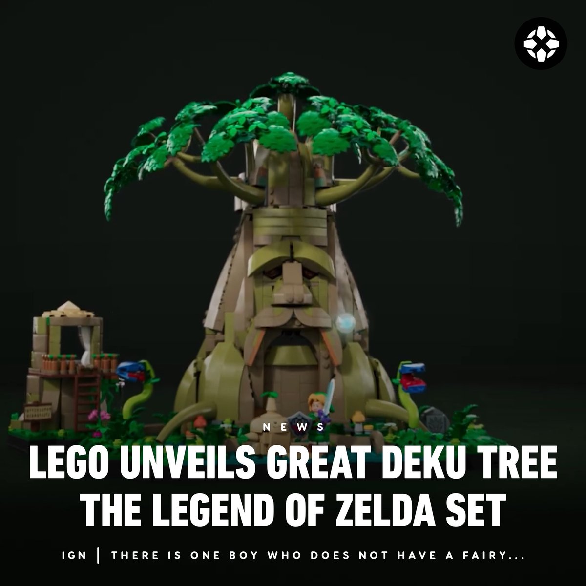 LEGO has unveiled this incredible The Legend of Zelda Great Deku Tree 2-in-1 set.