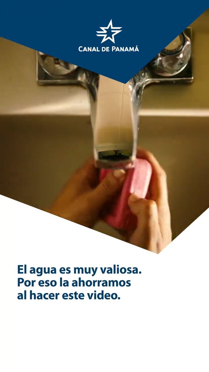 💧 Valoramos cada gota, por eso ahorramos agua incluso al crear este video. Como nuestra agua solo hay una. Cuidémosla. #CanaldePanamá