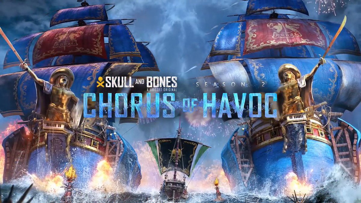 💀 Skull and Bones Season 2 is out ! 💀 In this unforgiving hell in paradise, get ready to face the Hubac twins and discover brand new features! With Ship Upgrades, Fleet Management, new game modes, and a brand-new ship, expand your pirate empire!
