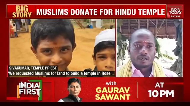 Tamil Nadu village sets example of communal harmony; Muslims donate land for temple. Watch this good news report. #NewsToday | Rajdeep Sardesai