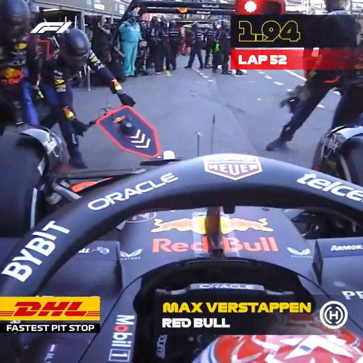 For already the sixth time this season Oracle Red Bull Racing's pit crew clock the DHL_Motorsports Fastest Lap โฑ๏ธ๐ #F1 #MonacoGP #MomentsThatDeliver