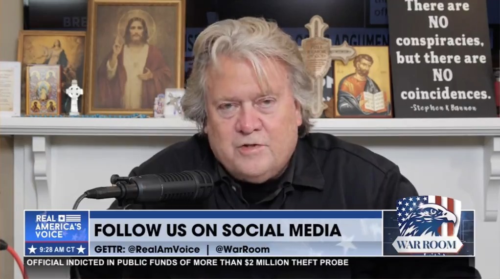 Steve Bannon on Project 2025: We are going to purge the federal government of those who don’t support Trump. We will restructure the Justice Department to prosecute our political opponents. We are going to get rid of tons of personnel on the afternoon of January 20, 2025