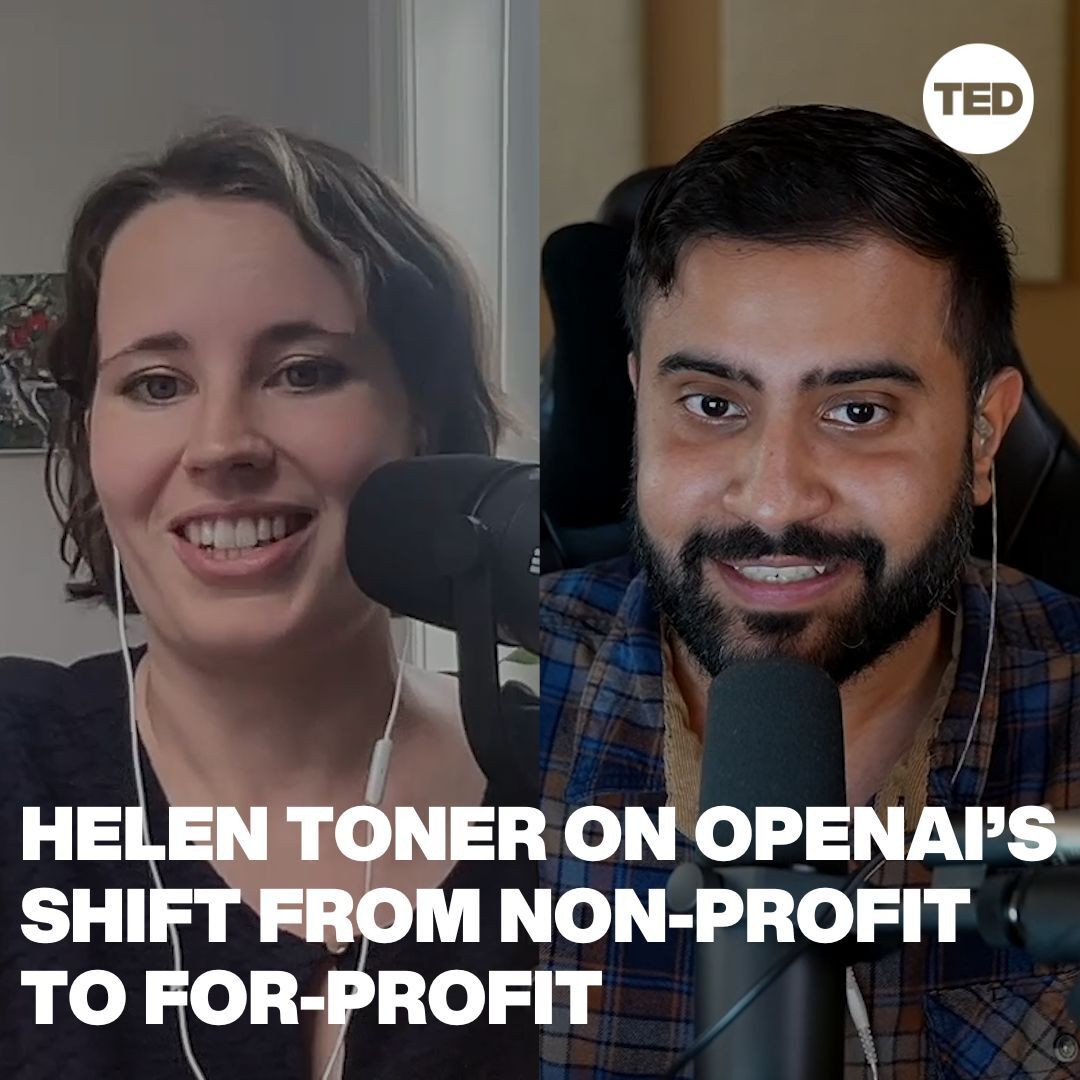What has *really* been happening at OpenAI? Former board member Helen Toner and host Bilawal Sidhu take a peek behind the curtain — plus the future of government regulation of AI. Listen to The TED AI Show on @AmazonMusic or wherever you get your podcasts: