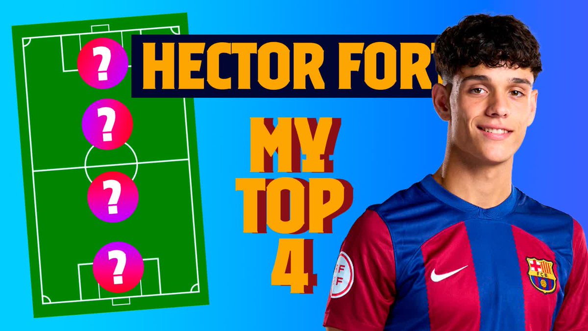 🔢👀 Héctor Fort is renewed till 2026 and this is his 'My top 4'