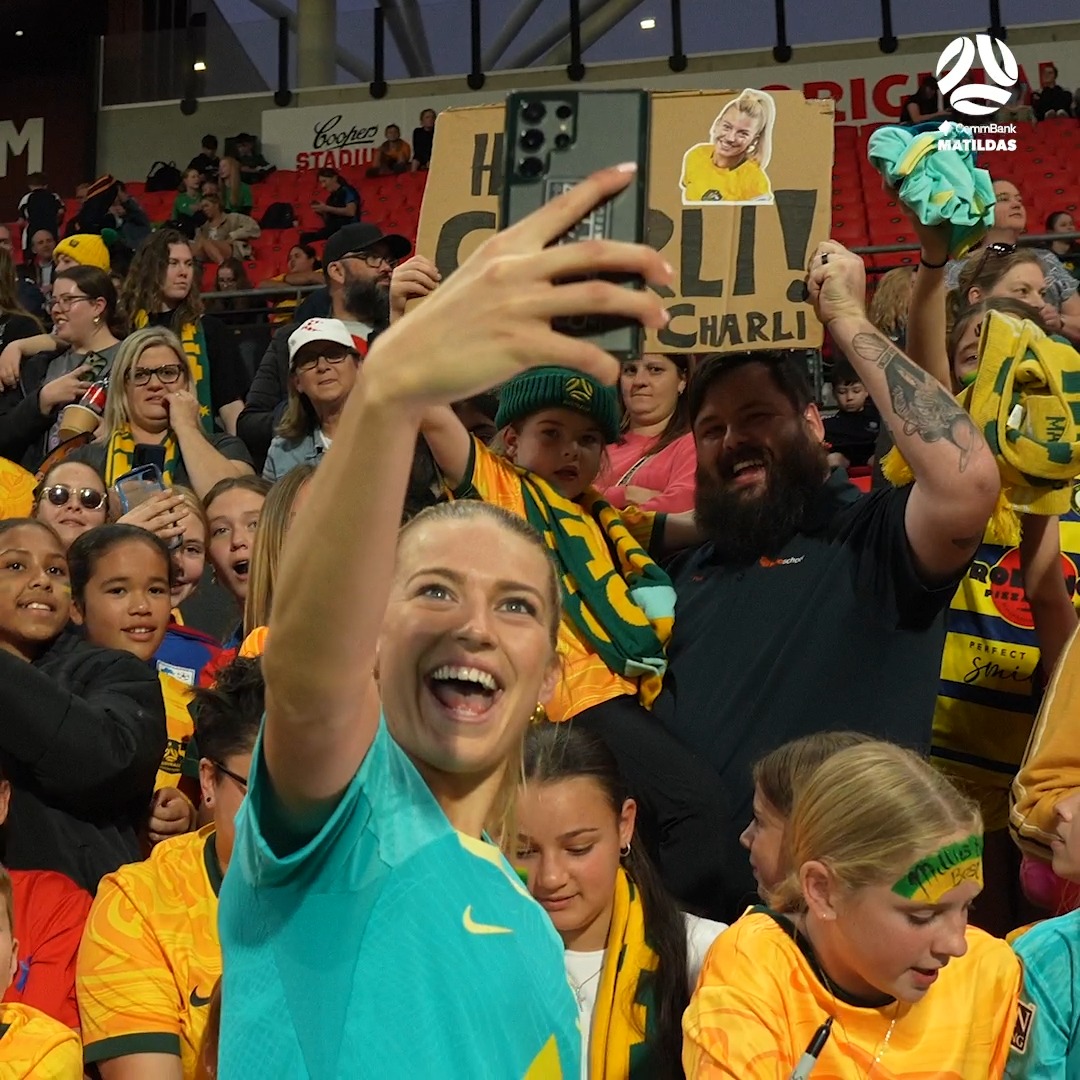 ๐ค Hear from Charlotte Grant after another session in Adelaide ๐ฆ๐บ v ๐จ๐ณ 31.05.24 - Adelaide Oval ๐ฆ๐บ v ๐จ๐ณ 3.06.24 - Accor Stadium ๐บ๐ป๐ฑ: @10footballau #Matildas #TilitsDone