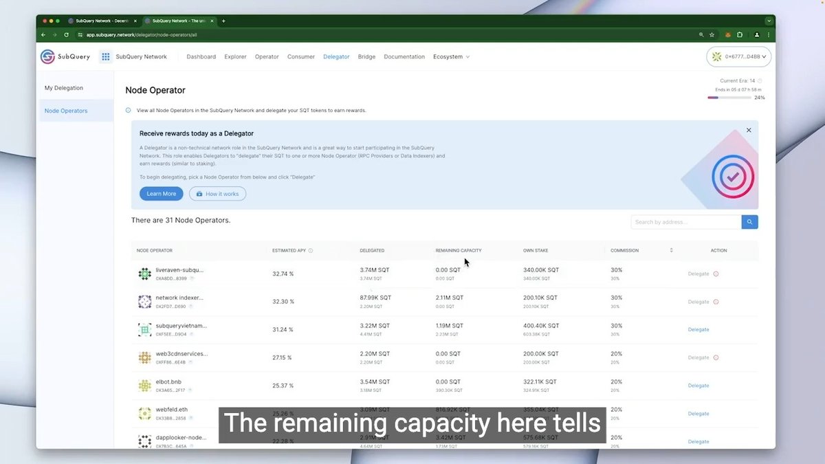 Selecting a node operator involves several key factors, but it's easier than you think with our comprehensive guide. Ready to start your delegation journey? Watch the full video here ⤵️