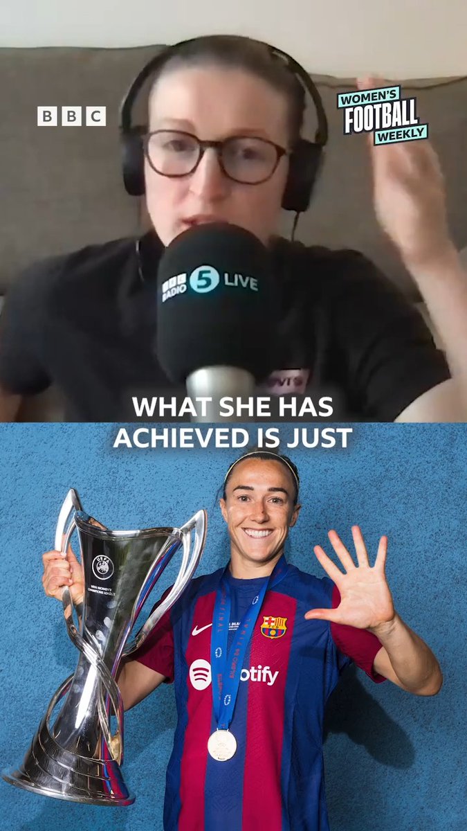 "What she has achieved is just ridiculous." 🤩 Lucy Bronze, one of British football's greatest exports? 📲 #BBCFootball #Lionesses #FCBFemini #UWCL