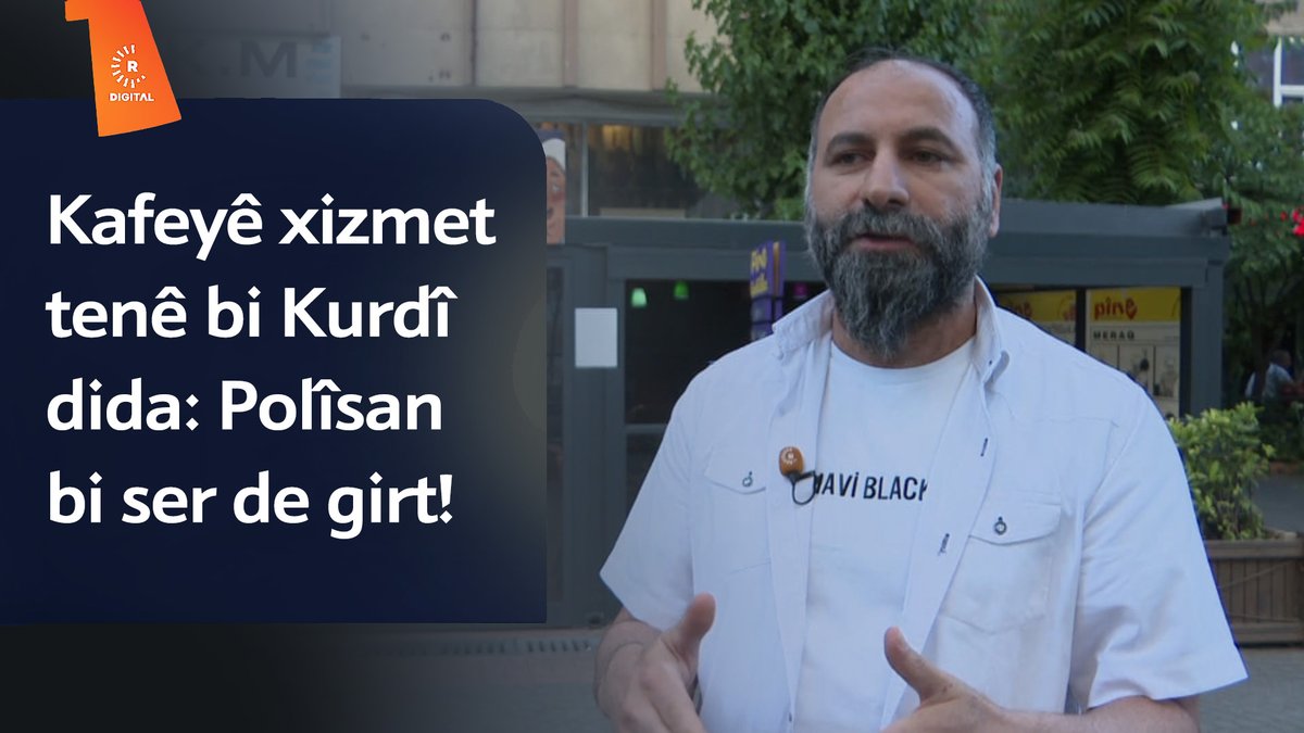 #AMED - Polîsan bi ser kafeya ku xizmeta bi #Kurdî dida de girt û xwediyê wê desteser kir 🎤Vedat Şîmşek: Tenê ji bo ku zimanê xizmetê yê kafeyê Kurdî bû birayê min hatiye desteserkirin