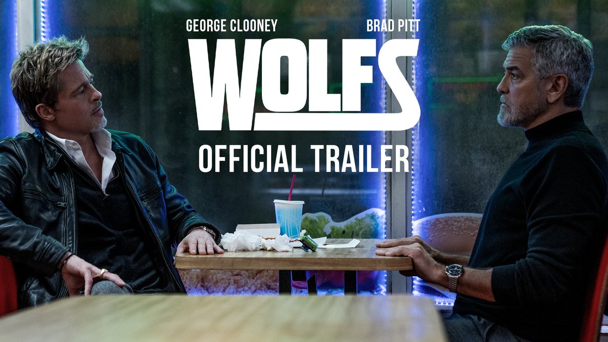First trailer for Jon Watts’ ‘WOLFS’, starring Brad Pitt and George Clooney. In theaters on September 20.