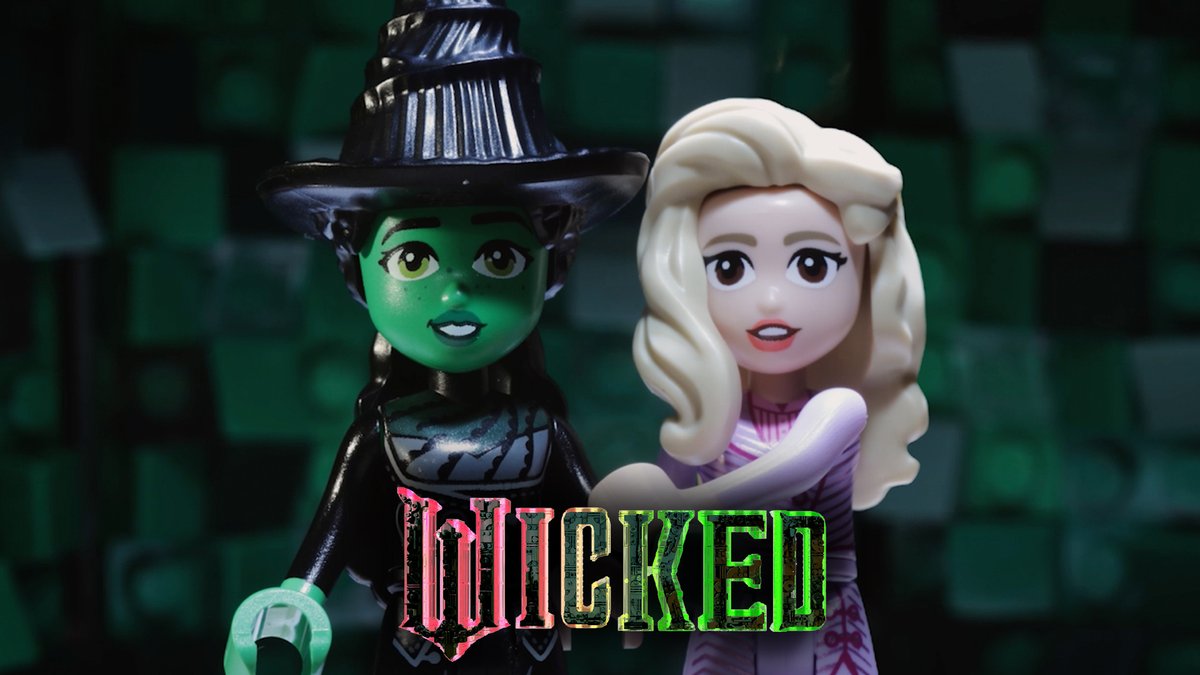 Every brick deserves the chance to fly. #WickedMovie #LEGO #PinkClicksGoodWithGreen