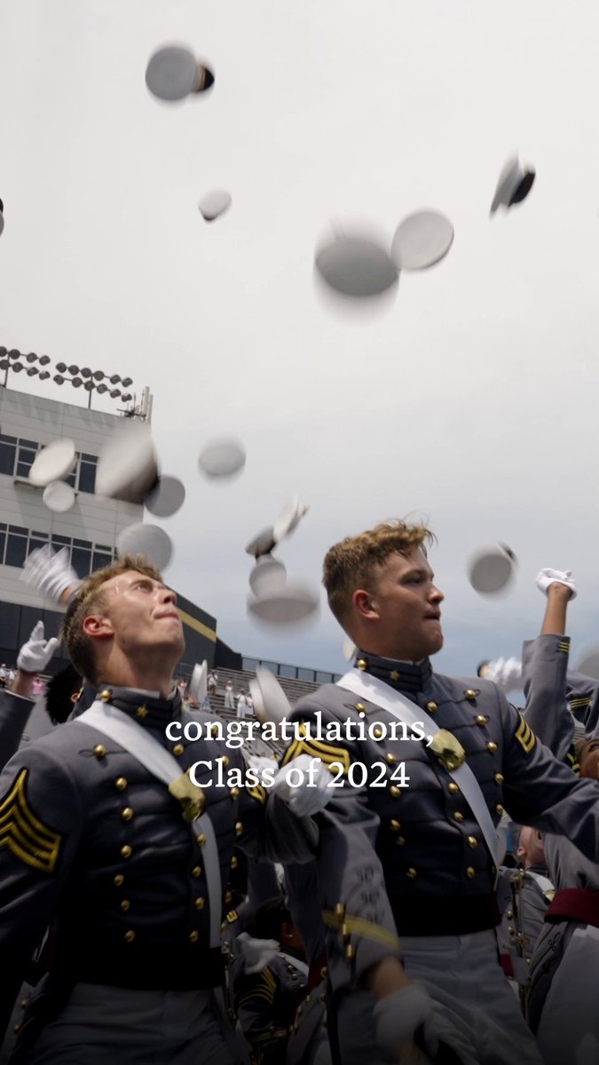 On their first day at West Point, 1,036 graduates took an oath to the Constitution of the United States to defend against all enemies foreign and domestic. Those who came before you have never failed us. And neither will you. Congratulations, Class of 2024.