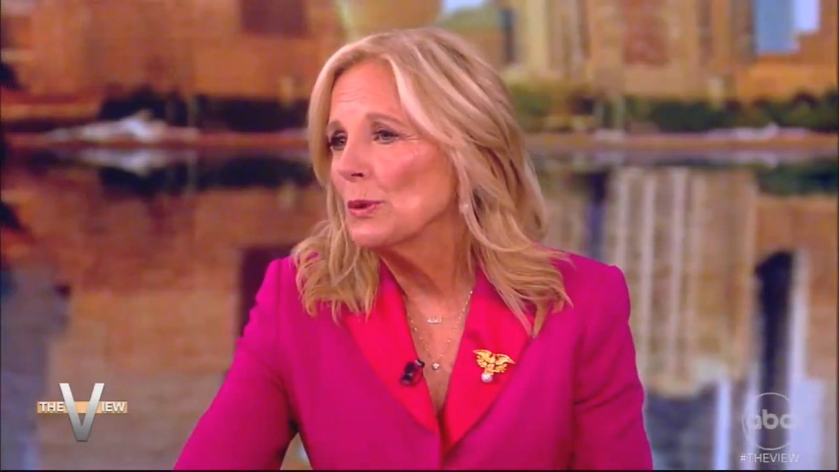 First Lady Jill Biden on “The View” condemns “violent” pro-Palestinian campus protests: “Why would we be violent? What is the point of the violence? I mean, aren't they really protesting the violence with violence? I mean, that doesn't make sense.”