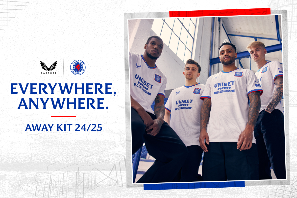 🤩 Introducing the 24/25 Rangers Away Kit. ⏰ Available in-store &amp; online from 9am tomorrow!