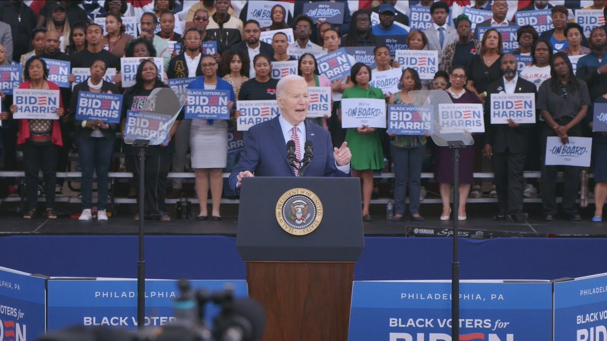 President Biden: Let me ask you, what do you think Trump would have done on January 6 if Black Americans had stormed the Capitol? I don't think he'd be talking about pardons