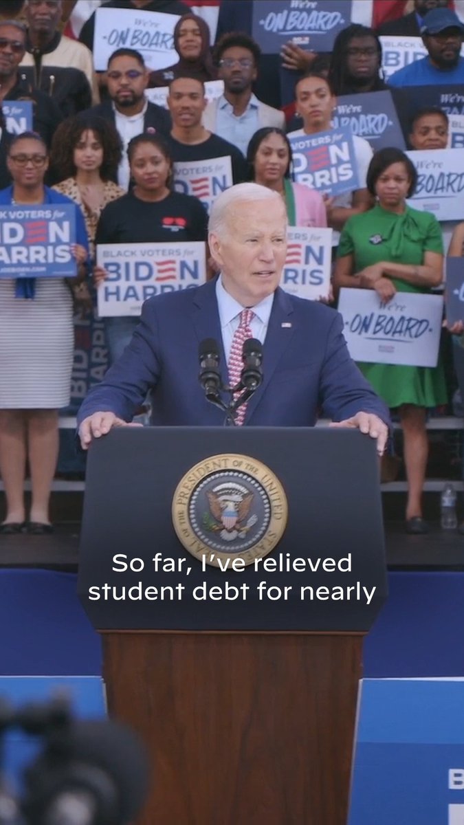 The Supreme Court tried to block me from relieving student debt. But they didn’t stop me. I’ve relieved student debt for over 5 million Americans. I’m going to keep going.