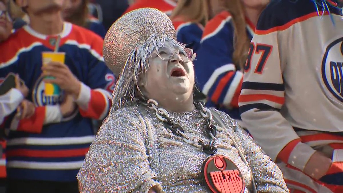 You've probably seen her dressed up as the Stanley Cup at Edmonton Oilers games, but who is she and how much work goes into becoming "Mama Stanley"? Morgan Black joined the Edmonton grandma to see how the process unfolds. #yeg