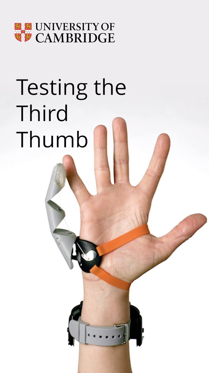 👍🏽 How easily could you get to grips with a Third Thumb? The Plasticity Lab MRC Cognition and Brain Sciences Unit team tested a new device by @daniclode at the @RoyalSociety Summer Science Exhibition, and found that the public took to it fairly easily. Explore more 👉🏽