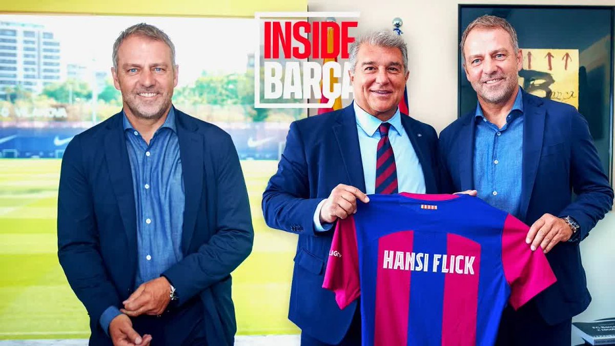 📹 𝑰𝒏𝒔𝒊𝒅𝒆 𝑽𝒊𝒆𝒘 👀 Hansi Flick: His first day at FC Barcelona!