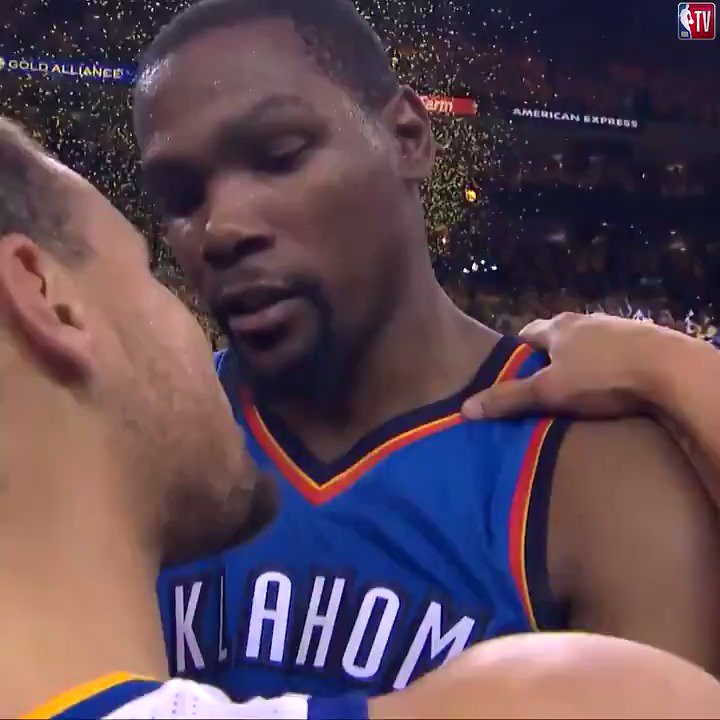 On this day in 2016, Steph Curry and the Warriors rally from a 3-1 series deficit to defeat Kevin Durant and the Thunder in the WCF 💪 KD would sign with the Dubs a month and half later.