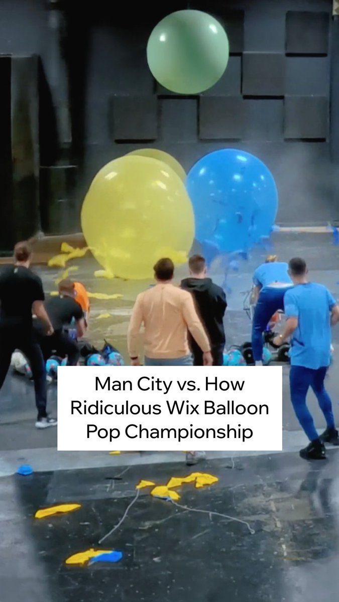 May the best team win ๐ฅ Watch @mancity and @howridiculous compete in the race to end all races. #WixForTheWin